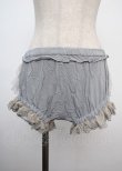 画像1: GRAMM / レースフリルペチパンツ  サックス Y-25-03-07-164-HN-PA-SZ-ZY (1)