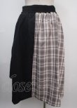 画像2: axes femme POETIQUE / アシメバイカラーチェックスカート M 紺 Y-25-03-07-176-AX-SK-SZ-ZT102 (2)