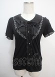 画像1: axes femme / はしごレース使いトップス M 黒 Y-25-03-07-031-AX-TO-SZ-ZY (1)