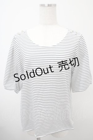 画像: axes femme / ボリューム袖カットプルオーバー F 白 Y-25-03-10-068-AX-TO-SZ-ZI