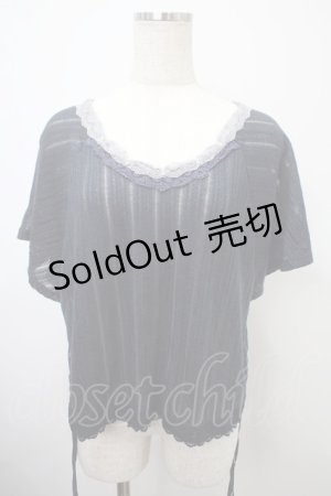 画像: axes femme / キャミ付きアンサンブル M 紺 Y-25-03-10-072-AX-TO-SZ-ZY