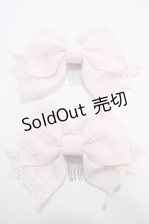 画像: BABY,THE STARS SHINE BRIGHT / アモレットリボンコーム  ピンク Y-25-03-10-009-BA-AC-SZ-ZY