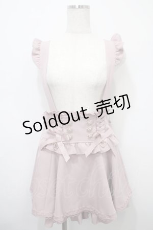 画像: LIZ LISA / レースアップサスペンダー付スカパン 0 ピンク Y-25-03-10-092-LO-PA-SZ-ZY