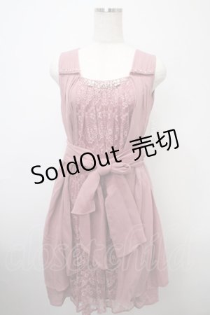 画像: axes femme / 3WAYショール付きドレス M コイピンク Y-25-03-10-097-AX-OP-SZ-ZY