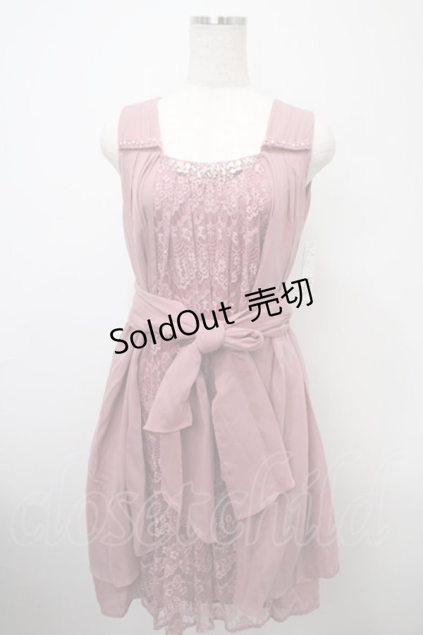 画像1: axes femme / 3WAYショール付きドレス M コイピンク Y-25-03-10-097-AX-OP-SZ-ZY (1)