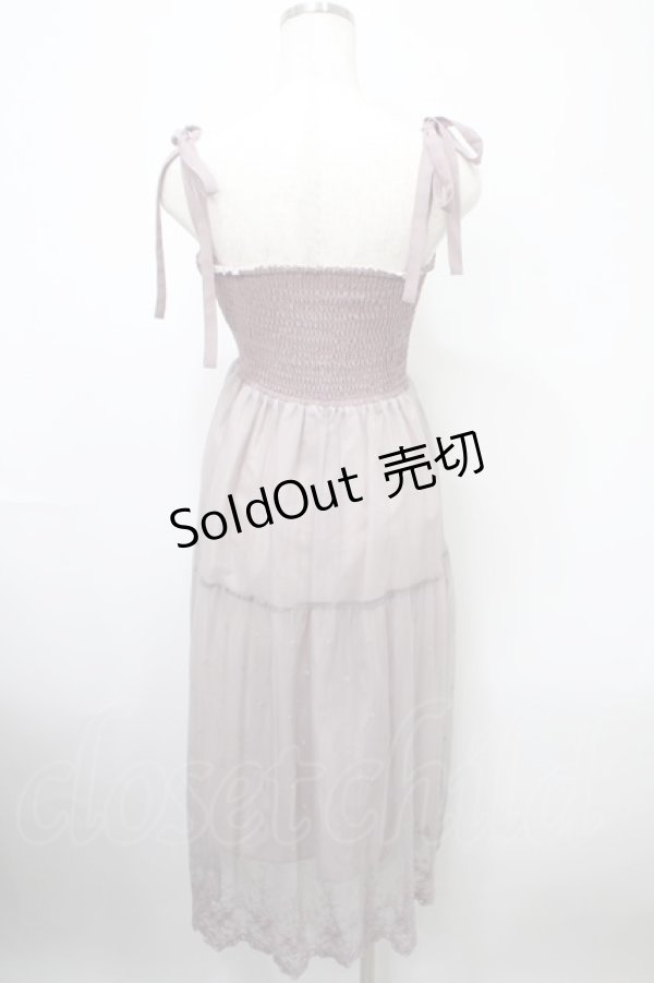 画像2: axes femme POETIQUE / シャーリングレースキャミワンピース M ピンク Y-25-03-10-099-AX-OP-SZ-ZS (2)
