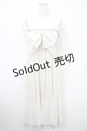 画像: axes femme / フロントリボン2WAYワンピース M ミント Y-25-03-10-100-AX-OP-SZ-ZY