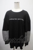 画像1: NieR Clothing / 袖シースルートップス F 黒 Y-25-03-10-117-PU-TO-SZ-ZY (1)