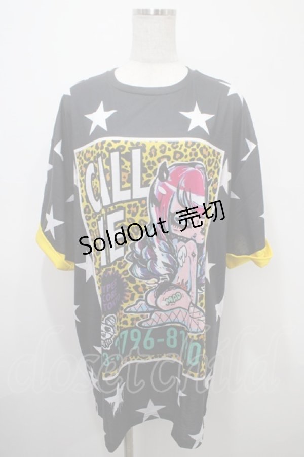画像1: HYPER CORE / CALL ME Tシャツ F 黒 Y-25-03-10-120-PU-TO-SZ-ZY (1)