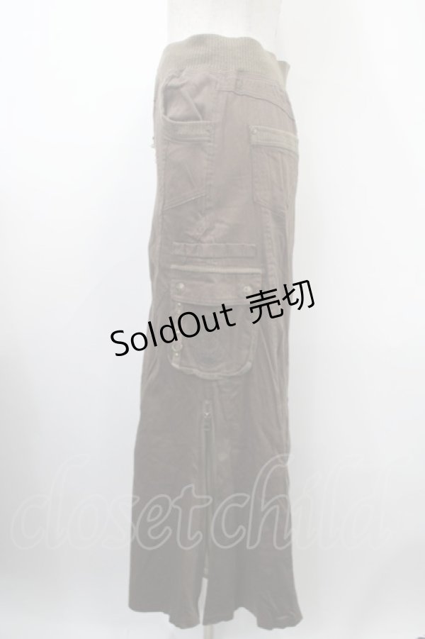 画像3: Ozz Croce / ミリタリースカート  カーキブラウン Y-25-03-10-131-OO-SK-SZ-ZY (3)