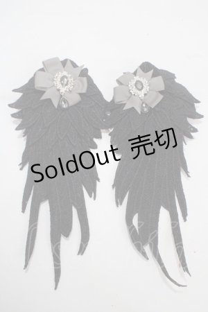 画像: GOTH / クリップセット  黒 Y-25-03-10-002-GO-AC-SZ-ZY
