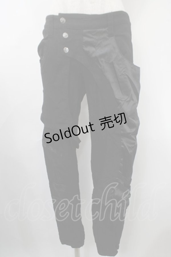 画像1: Ozz Croce / レッグカバー付きパンツ  黒 Y-25-03-10-136-OO-PA-SZ-ZY (1)