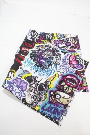 画像: HYPERCORE / MAD STICKERバンダナ  黒 Y-25-03-10-018-PU-ZA-SZ-ZY
