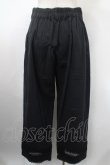 画像2: axes femme / レース切替麻調コットンパンツ L 黒 Y-25-03-10-139-AX-PA-SZ-ZY (2)