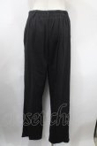 画像2: axes femme / 裾刺繍ストレートパンツ L 黒 Y-25-03-10-141-AX-PA-SZ-ZT340 (2)