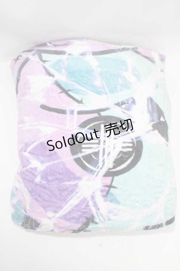 画像1: NieR Clothing / シングルサイズフランネル毛布  紺 Y-25-03-10-022-PU-ZA-SZ-ZY (1)