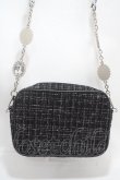 画像2: Ank Rouge / ツイードフリルBag  黒 Y-25-03-10-040-CA-BG-SZ-ZY (2)