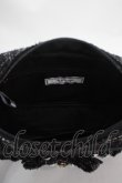 画像4: Ank Rouge / ツイードフリルBag  黒 Y-25-03-10-040-CA-BG-SZ-ZY (4)