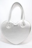 画像1: MILK / ハートバッグ  シルバー Y-25-03-10-043-ML-BG-SZ-ZY (1)