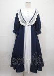 画像1: axes femme kawaii / マリアンヌワンピース M 紺 Y-25-03-11-052-AX-OP-SZ-ZY (1)
