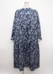 画像1: axes femme NOSTALGIE / ペイズリー×ドット柄ワンピース F ブルー Y-25-03-11-059-AX-OP-SZ-ZY (1)