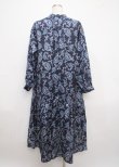 画像2: axes femme NOSTALGIE / ペイズリー×ドット柄ワンピース F ブルー Y-25-03-11-059-AX-OP-SZ-ZY (2)
