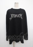 画像1: REFLEM / ロゴラインストーンTEE  黒 Y-25-03-11-009-PU-TO-SZ-ZY (1)