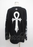 画像2: REFLEM / ロゴラインストーンTEE  黒 Y-25-03-11-009-PU-TO-SZ-ZY (2)