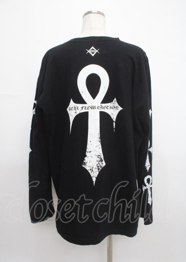 画像2: REFLEM / ロゴラインストーンTEE  黒 Y-25-03-11-009-PU-TO-SZ-ZY (2)