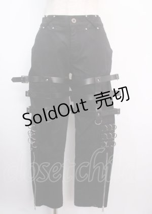 画像: DimMoire / PUNKボンテージパンツ M ブラック Y-25-03-11-072-PU-PA-SZ-ZS