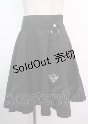 画像: PEACE NOW / ネクタイ飾り付スカート M 黒 Y-25-03-11-085-PU-SK-SZ-ZY