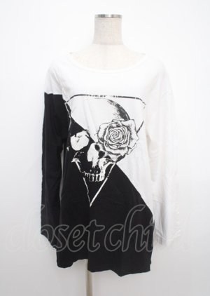 画像: CIVARIZE / バイカラースカルロンT 44 ホワイト×ブラック Y-25-03-11-013-GO-TS-SZ-ZY