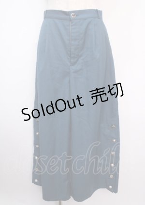 画像: axes femme POETIQUE / サイドスリットアソート釦パンツ M Bグリーン Y-25-03-11-090-AX-PA-SZ-ZY