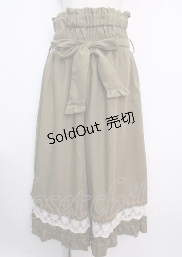 画像1: axes femme / 2WAYガウチョパンツ F カーキ Y-25-03-11-091-AX-PA-SZ-ZY (1)