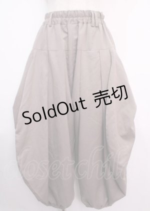 画像: axes femme / サルエル風ボリュームパンツ F ベージュ Y-25-03-11-094-AX-PA-SZ-ZY
