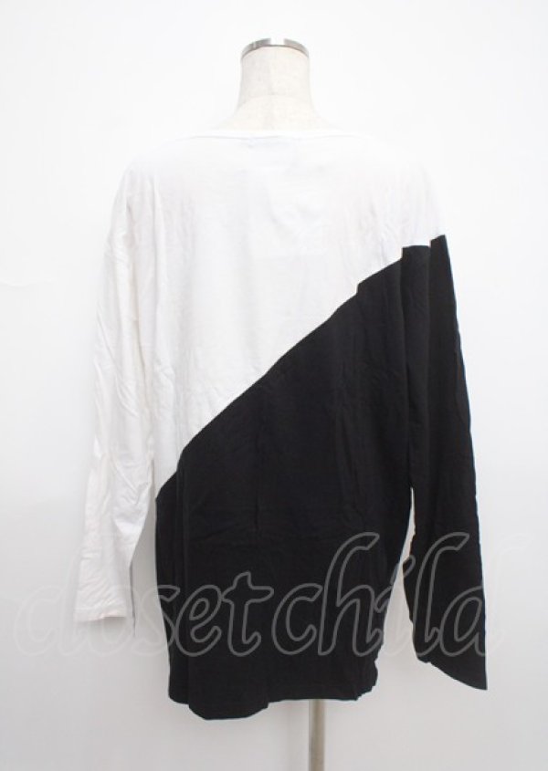 画像2: CIVARIZE / バイカラースカルロンT 44 ホワイト×ブラック Y-25-03-11-013-GO-TS-SZ-ZY (2)