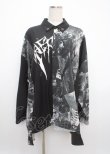 画像1: REFLEM / murakaruki コラボプリントワイドシャツ F ブラック Y-25-03-11-015-PU-TS-SZ-ZY (1)