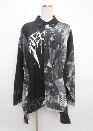 画像: REFLEM / murakaruki コラボプリントワイドシャツ F ブラック Y-25-03-11-015-PU-TS-SZ-ZY