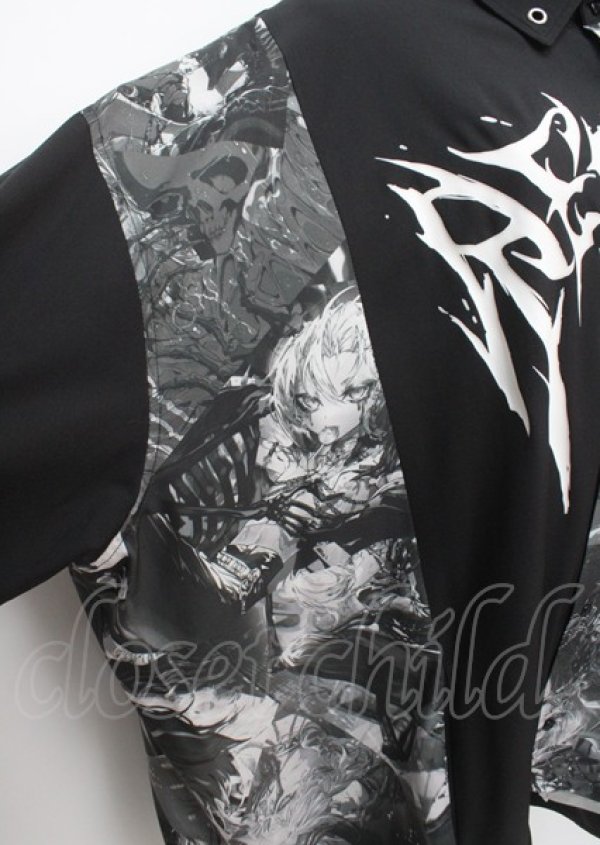 画像3: REFLEM / murakaruki コラボプリントワイドシャツ F ブラック Y-25-03-11-015-PU-TS-SZ-ZY (3)