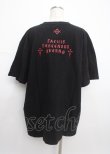画像2: REFLEM / ラインストーンロゴ半袖Tシャツ F ブラック×レッド Y-25-03-11-016-PU-TO-SZ-ZY (2)
