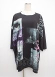 画像1: REFLEM / ランダムキャプチャースーパーBIGTシャツ F ブラック Y-25-03-11-017-PU-TS-SZ-ZY (1)