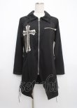画像1: MAD / 蝙蝠襟ロングパーカー  黒 Y-25-03-11-018-PU-TO-SZ-ZY (1)