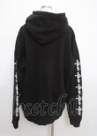 画像2: ililil / Tribal skullプルオーバーパーカー F ブラック Y-25-03-11-024-PU-TO-SZ-ZT280 (2)