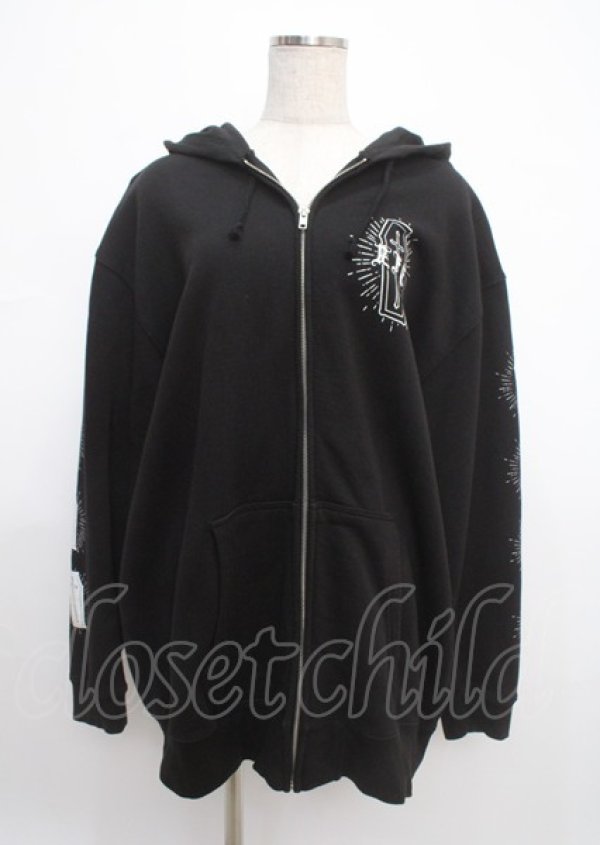 画像1: REFLEM / ホログラムプリントZIPパーカー F ブラック Y-25-03-11-025-PU-TO-SZ-ZT272 (1)