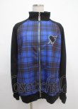 画像1: LISTEN FLAVOR / イナズマずっきゅん チェックジャージパンツ F BLUE CHECK Y-25-03-11-034-PU-PA-SZ-ZY (1)
