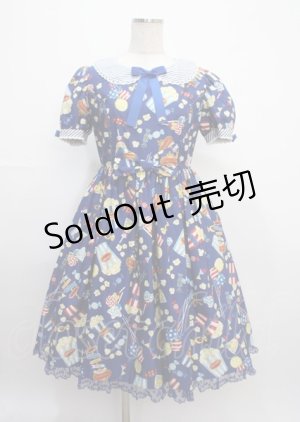 画像: Angelic Pretty / Happy Park Carnivalワンピース  青 Y-25-03-11-042-AP-OP-SZ-ZI