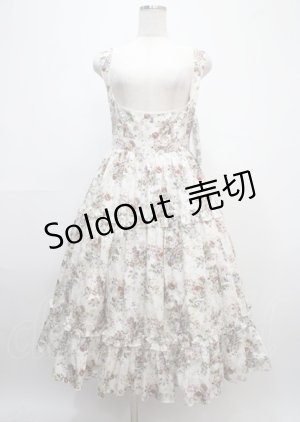 画像: Victorian maiden / アンティークロココブーケエプロンドレス  ブラウン Y-25-03-11-043-CL-OP-SZ-ZY
