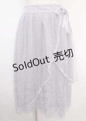 画像: axes femme POETIQUE / レース×チュールイレヘムスカート M ラベンダー Y-25-03-14-054-AX-SK-SZ-OS