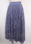 画像1: axes femme / レースサーキュラースカート F ブルー Y-25-03-14-057-AX-SK-SZ-ZY (1)