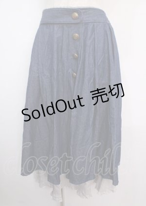 画像: axes femme / 連ボタンミディスカート  デニム Y-25-03-14-059-AX-SK-SZ-OS